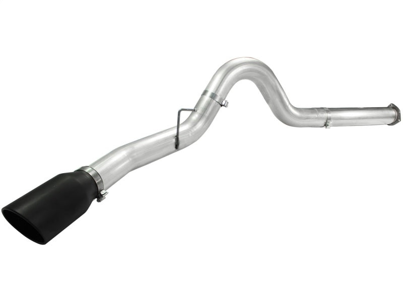 aFe Atlas 5in DPF-Back Aluminized Steel Exh Sys Ford Diesel Trucks 11-14 v8-6.7L td wrinkled blk tip - eliteracefab.com