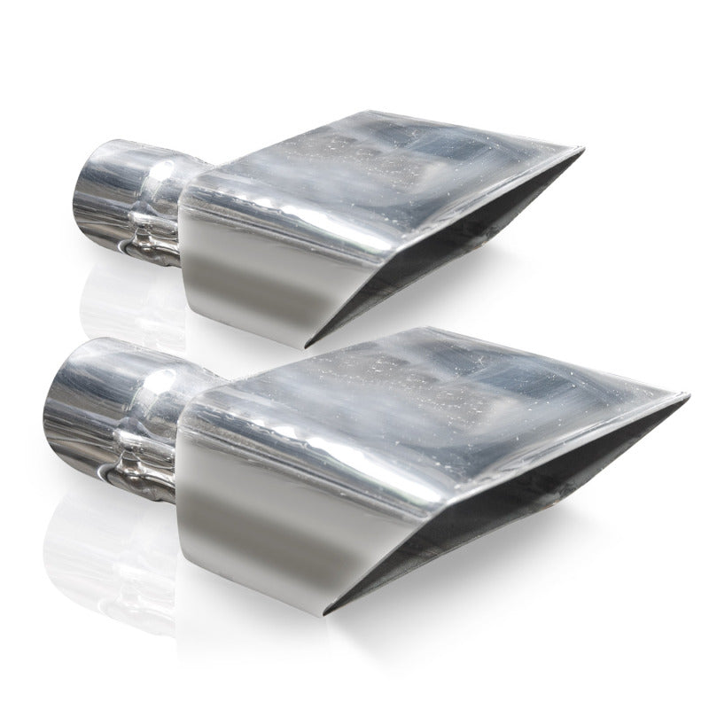 Stainless Works Hot Rod Box Exhaust Tips 2.5in Inlet Stainless Works