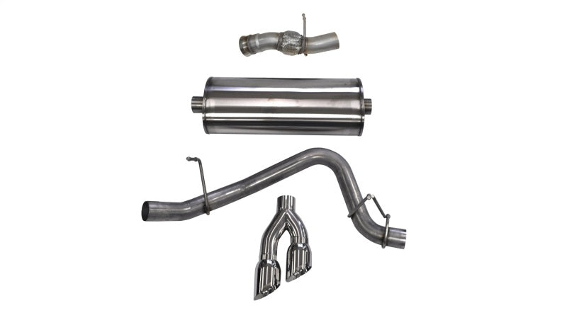 Corsa 15-16 GMC Yukon Denali 6.2L V8 Single Side Exit Cat-Back Exhaust w/ Polished Tips - eliteracefab.com