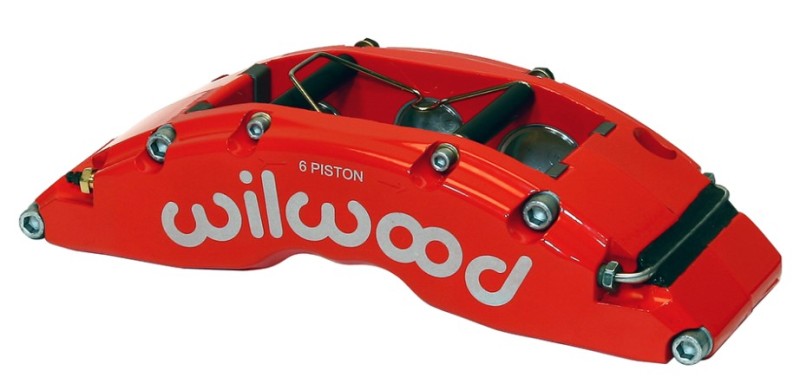Wilwood Caliper-TC6R-Red 1.88/1.62/1.62in Pistons 1.38in Disc Wilwood