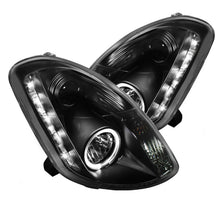 Load image into Gallery viewer, Spyder Infiniti G35 03-04 4DR Projector Halogen - LED Halo DRL Blk High H4 PRO-YD-IG35034D-DRL-BK - eliteracefab.com