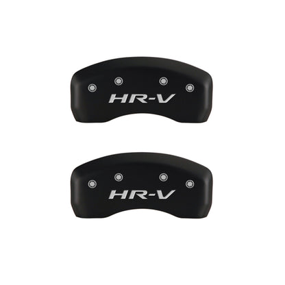 MGP 4 Caliper Covers Engraved Front Honda Engraved Rear HR-V Red finish silver ch MGP