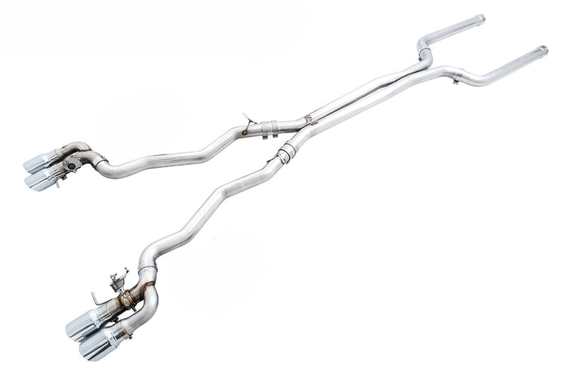 AWE Tuning 18-19 BMW M5 (F90) 4.4T AWD SwitchPath Cat-back Exhaust - Chrome Silver Tips AWE Tuning
