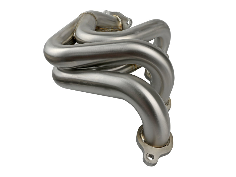 aFe Twisted 304SS Header 2020 Chevy Corvette (C8) 6.2L V8 - Brushed - eliteracefab.com