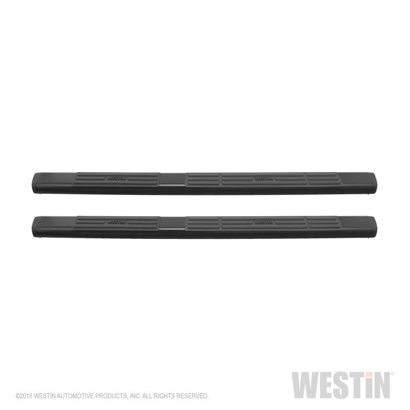 Westin Premier 6 in Oval Side Bar - Mild Steel 75 in - Black - eliteracefab.com