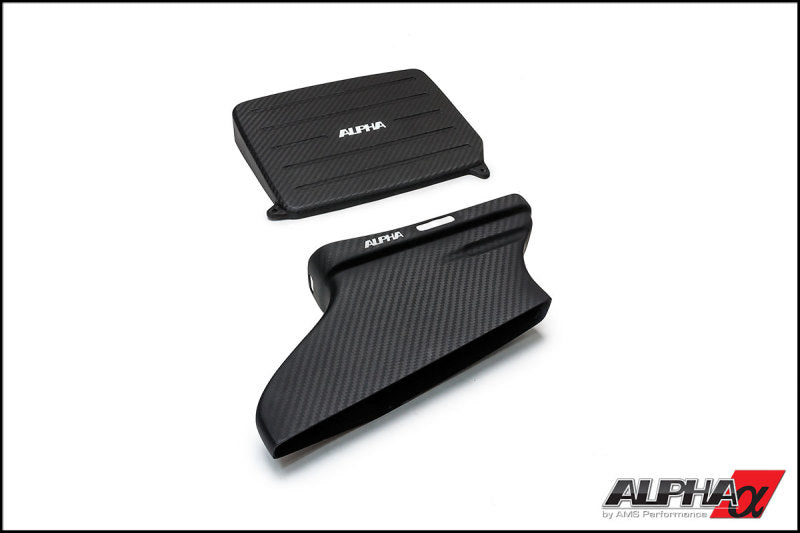 Alpha Carbon Fiber CAI Duct & Air Box Lid | 13-19 Mercedes A45 AMG / 14-19 CLA45 AMG - eliteracefab.com