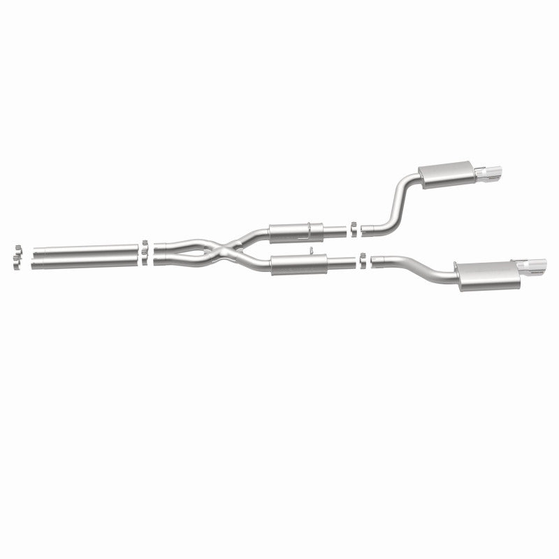 MagnaFlow 11-12 Dodge Charger SRT-8 Hemi Dual Split Rear Exit Stainless Cat-Back Performance Exhaust Magnaflow