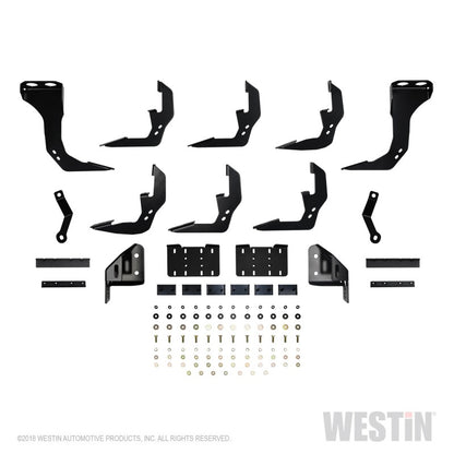 Westin 2019 Chevrolet Silverado/Sierra 1500 Crew Cab (5.5ft) R5 Modular Nerf Step Bars - Black - eliteracefab.com