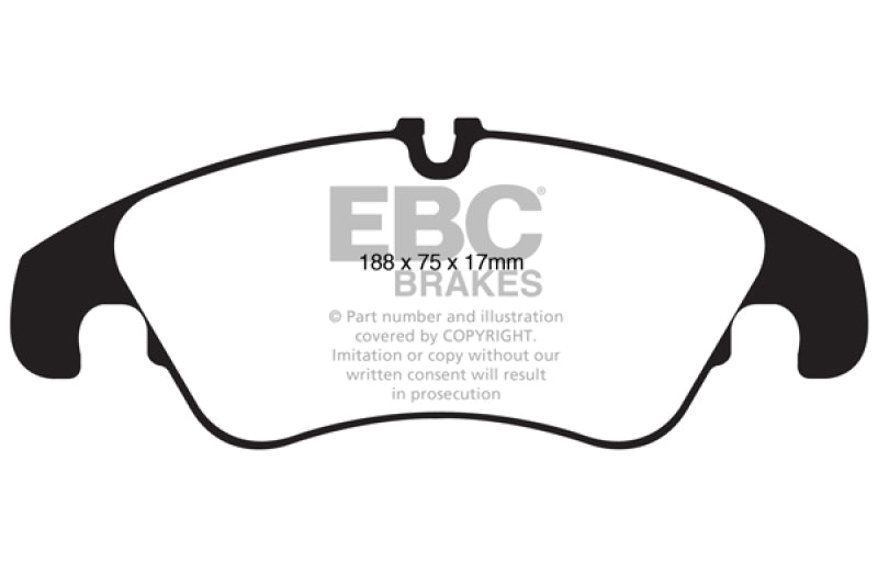 EBC 11 Audi A6 2.0 Turbo Redstuff Front Brake Pads - eliteracefab.com