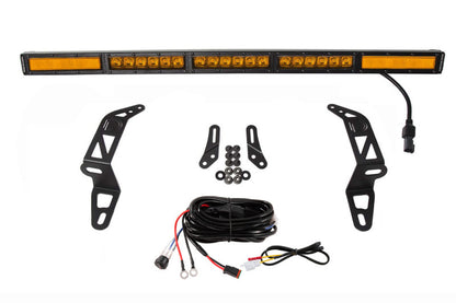 Diode Dynamics 18-21 Jeep JL Wrangler/Gladiator SS30 Bumper Bracket Kit - Amber Combo (Single) Diode Dynamics