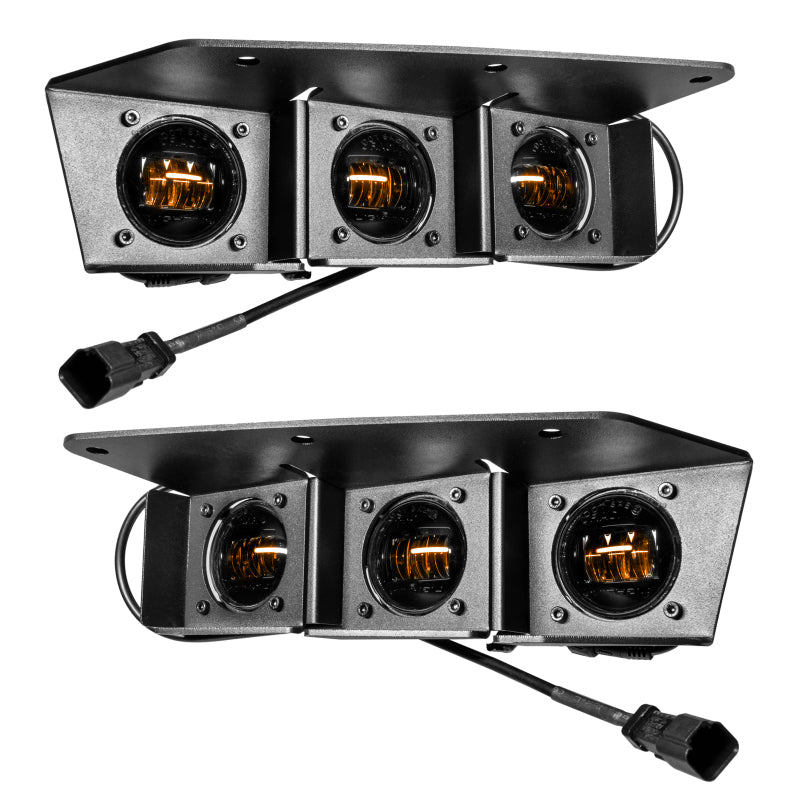 Oracle High 21-22 Ford Bronco Triple LED Fog Light kit for Steel Bumper ORACLE Lighting