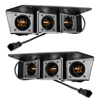 Oracle High 21-22 Ford Bronco Triple LED Fog Light kit for Steel Bumper ORACLE Lighting