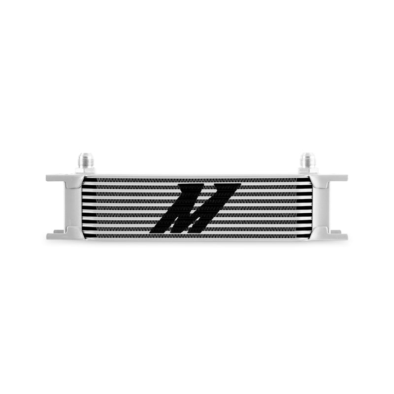 Mishimoto Universal -8AN 10 Row Oil Cooler - Silver - eliteracefab.com