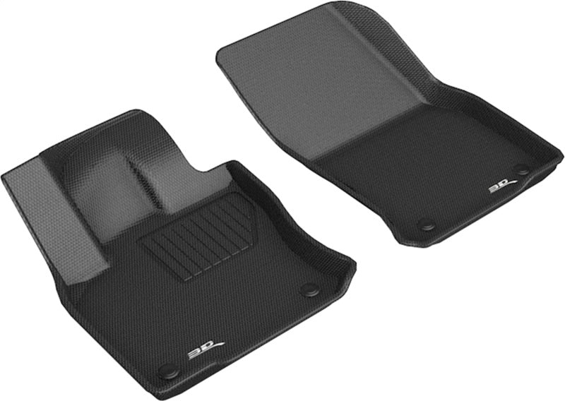 3D MAXpider L1VW08311509 18-21 Volkswagen Tiguan 1st Row Kagu Floor Mat - Black