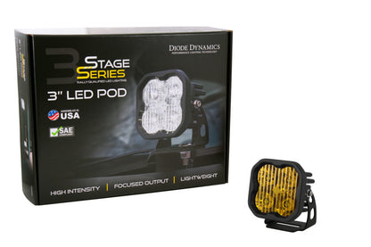 Diode Dynamics SS3 Pro ABL - Yellow Flood Standard (Single)