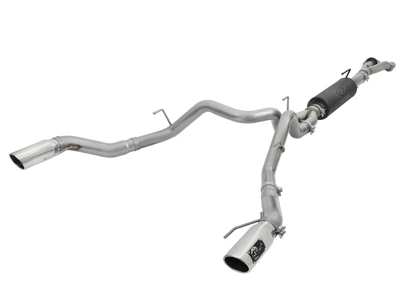 aFe MACHForce-XP 3in to 3-1/2in 304 SS Cat-Back Exhaust w/Polished Tips 17-18 Ford F-150 Raptor 3.5L aFe