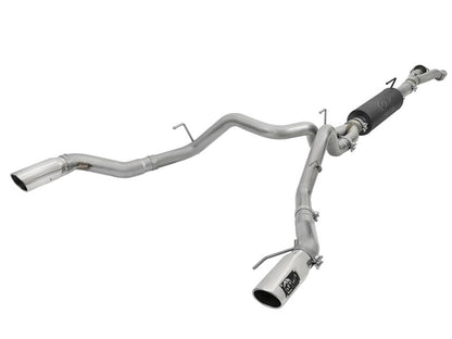 aFe MACHForce-XP 3in to 3-1/2in 304 SS Cat-Back Exhaust w/Polished Tips 17-18 Ford F-150 Raptor 3.5L aFe