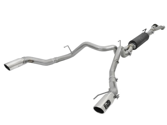 aFe MACHForce-XP 3in to 3-1/2in 304 SS Cat-Back Exhaust w/Polished Tips 17-18 Ford F-150 Raptor 3.5L aFe