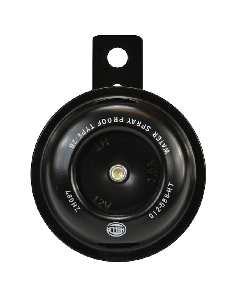 Hella Horn Bl Blk Disc Ht Mcycle 12V Univ