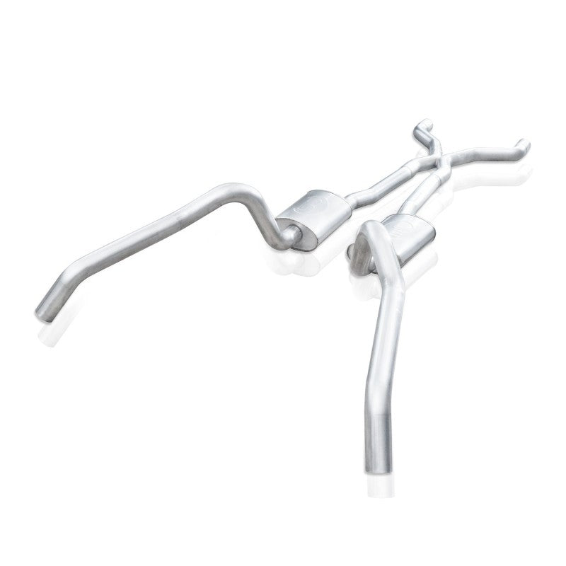 Stainless Works 62-67 Chevy Nova 3in Catback w/ X-Pipe Turbo Chambered Mufflers 3in Cores Stainless Works