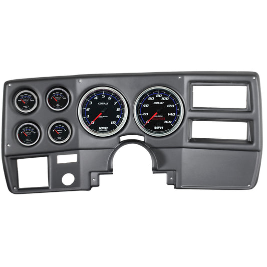 Autometer Cobalt 73-83 Chevy Truck/Suburban Kit 6pc Tach / MPH / Fuel / Oil / WTMP / Volt 7027-CB