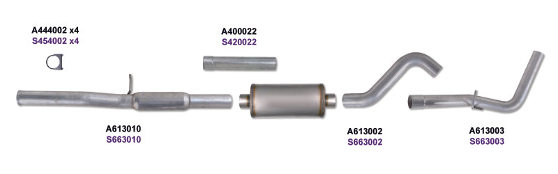 Diamond Eye KIT 3in CB SGL GAS AL CHEVY/GM 4.8L 5.3L 1500 Diamond Eye Performance