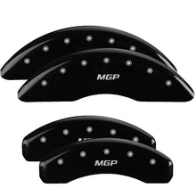 Load image into Gallery viewer, MGP 4 Caliper Covers Engraved Front &amp; Rear Oval logo/Ford Yellow finish black ch MGP