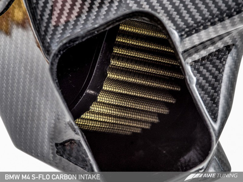 AWE Tuning BMW F8x M3/M4 S-FLO Carbon Intake - eliteracefab.com