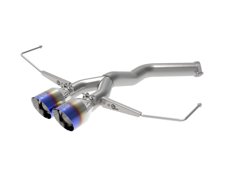 aFe Takeda 3in-2.5in 304 SS Axle-Back Exhaust w/Blue Flame Tip 19-20 Hyundai Veloster I4-1.6L(t) - eliteracefab.com