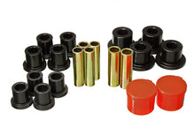 Load image into Gallery viewer, Energy Suspension 98-11 Ford Ranger 2/4WD Rear Leaf Spring Bushing Set - Black