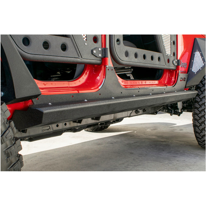 DV8 Offroad 2007-2018 Jeep Wrangler JK (2-door) Frame Mounted Sliders - eliteracefab.com