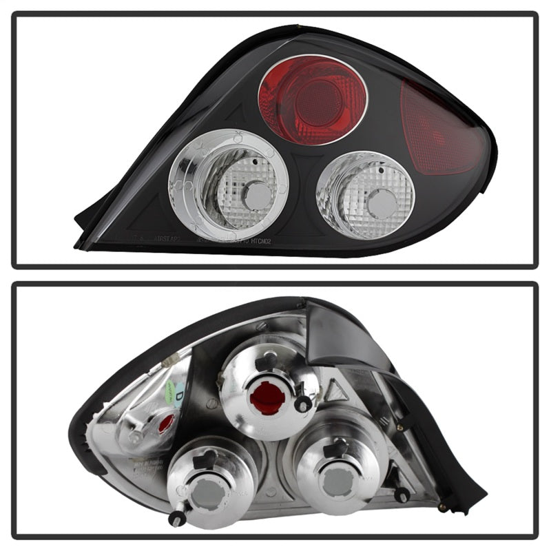 Spyder Hyundai Tiburon 03-05 Euro Style Tail Lights Black ALT-YD-HYT03-BK - eliteracefab.com