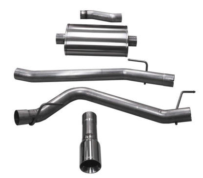 Corsa 2020 Jeep Gladiator JT 3.6L, Single Side Exit Cat-Back Exhaust w/ Single 4in Polished Tip CORSA Performance