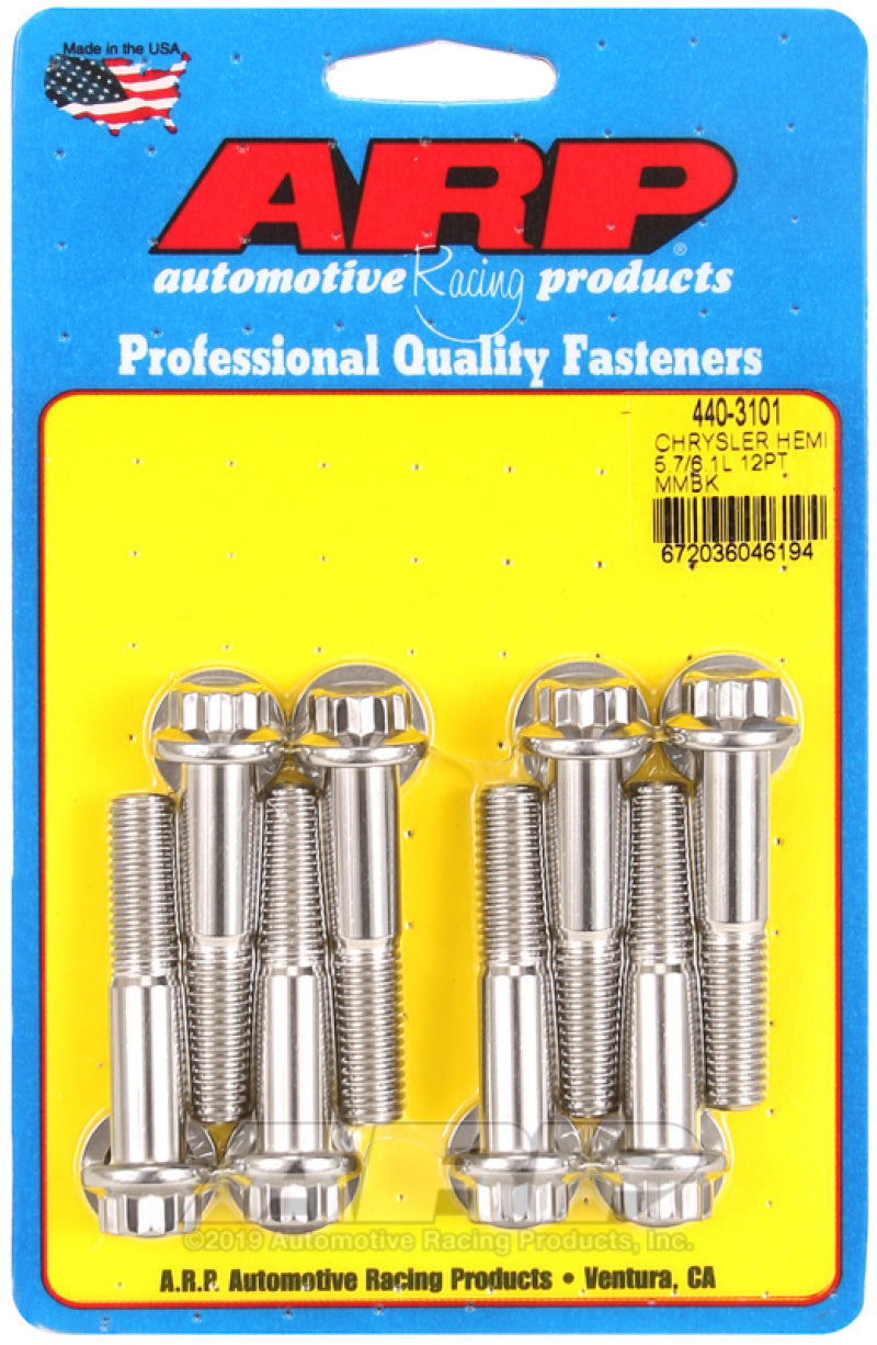 ARP Chrysler Hemi 5.7/6.1L SS 12pt Motor Mount Bolt Kit ARP