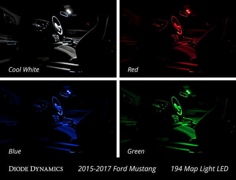 Diode Dynamics Mustang Interior Light Kit 15-17 Mustang Stage 2 - Red