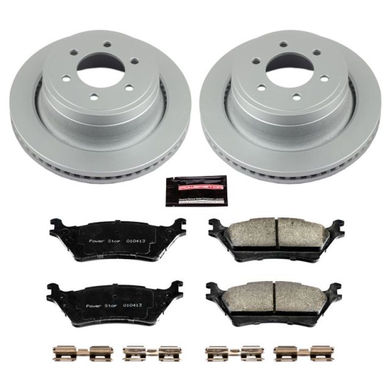 Power Stop 12-18 Ford F-150 Rear Z17 Evolution Geomet Coated Brake Kit PowerStop