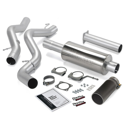 Banks Power 06-07 Chevy 6.6L ECLB Monster Exhaust System - SS Single Exhaust w/ Black Tip Banks Power