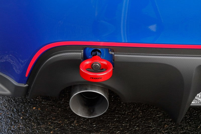 Perrin Subaru BRZ/Scion FR-S/Toyota 86 Tow Hook Kit (Rear) - Red - eliteracefab.com