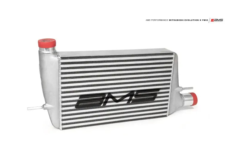 AMS Front Mount Intercooler with Stencil | 2008-2015 Mitsubishi Evo X - eliteracefab.com