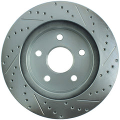 StopTech Select Sport 04-09 Dodge Durango / 02-05 Ram 1500 Slotted and Drilled Right Front Rotor - eliteracefab.com