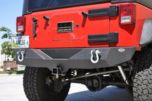 Load image into Gallery viewer, DV8 Offroad 07-18 Jeep Wrangler JK Steel Mid Length Rear Bumper - eliteracefab.com