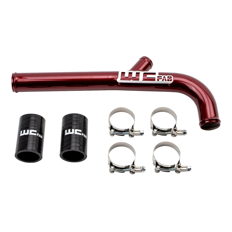 Wehrli 13-15 Dodge Cummins 6.7L w/Dual Radiator Upper Coolant Pipe - WCFab Red - eliteracefab.com