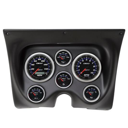 Autometer Cobalt 67-68 Camaro/Firebird Dash Kit 6pc Tach / MPH / Fuel / Oil / WTMP / Volt 7020-CB