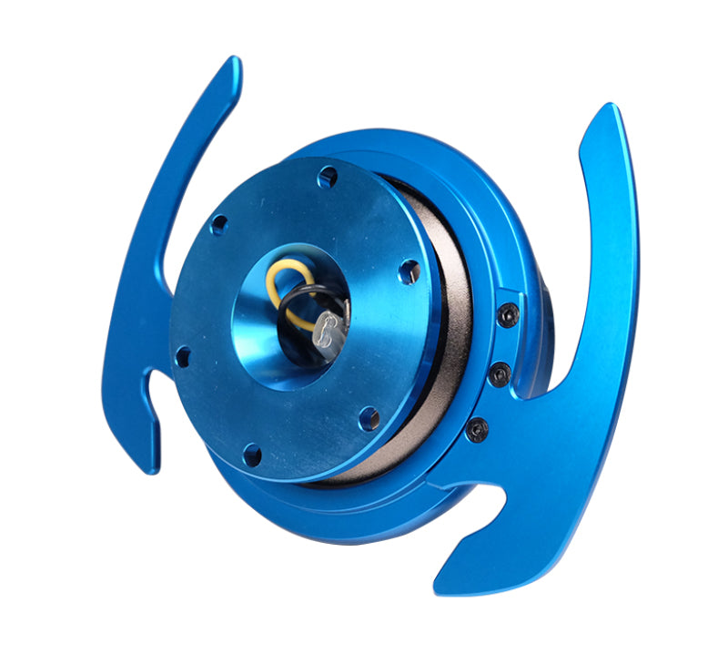 NRG Quick Release Gen 4.0 Blue Body Blue Ring with Handles - eliteracefab.com