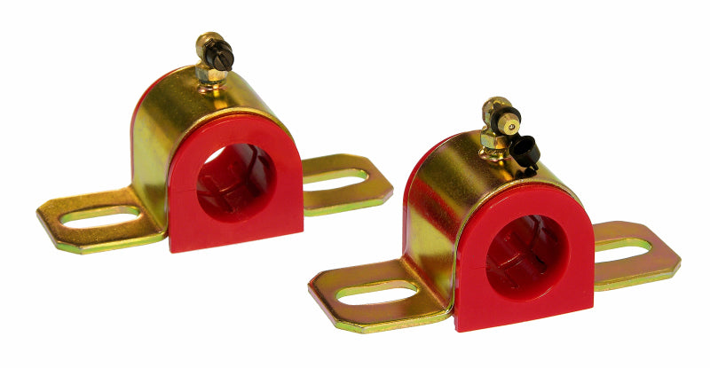 Prothane Universal 90 Deg Greasable Sway Bar Bushings - 27MM - Type B Bracket - Red