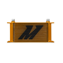 Load image into Gallery viewer, Mishimoto Universal 19 Row Oil Cooler - Gold - eliteracefab.com