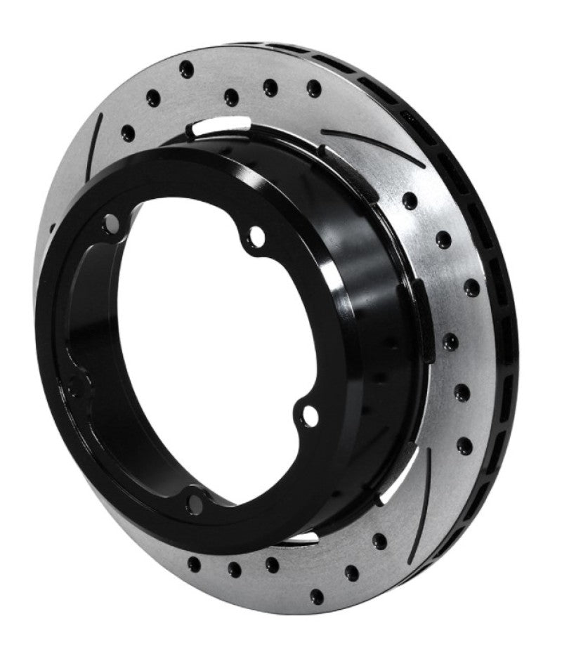 Wilwood Rotor-1.91in Offset-SRP-BLK-Drill-LH 11.00 x .810 - 5 x 5.75in Floater Wilwood