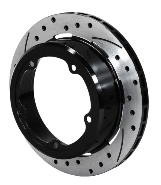 Wilwood Rotor-1.91in Offset-SRP-BLK-Drill-LH 11.00 x .810 - 5 x 5.75in Floater Wilwood