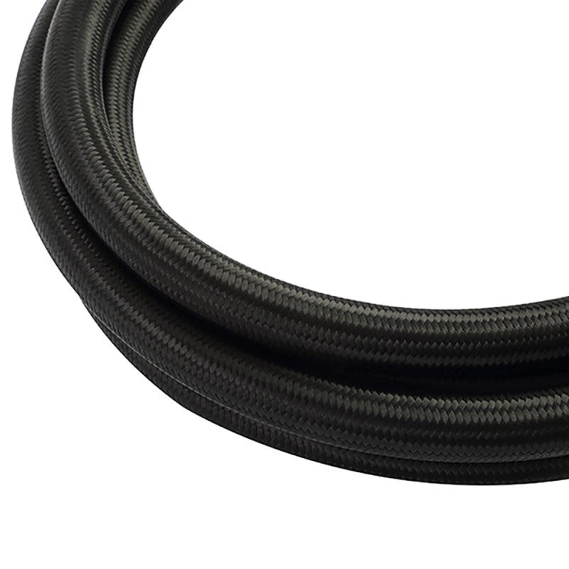 Mishimoto 6Ft Stainless Steel Braided Hose w/ -6AN Fittings - Black - eliteracefab.com