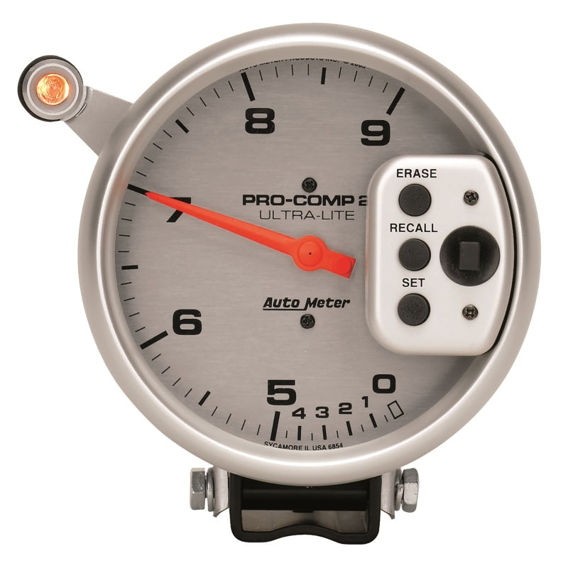 Autometer Ultra-Lite 5 inch 9000 RPM Dual Range w/ Shift-Lite and Memory Tach 6854